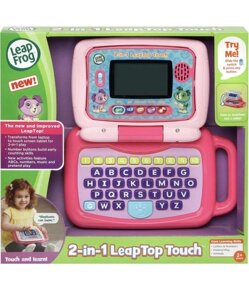 Іграшковий ноутбук з сенсорним екраном LeapFrog, рожевий та зелений