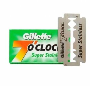 Леза для безпечної бритви Gillette 7 O&#x27, Clock Super Stainless