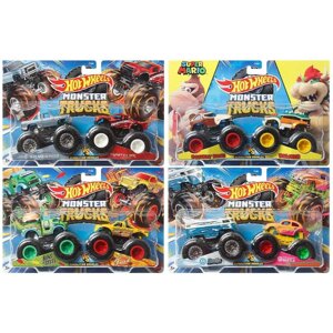 Набір із 2 машинок Хот Вілс Монстр трак Hot wheels Monster trucks