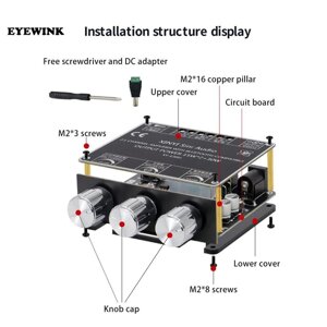 XY-E30H 2X15+30W сабвуфер. Bluetooth підсилювач 2.1. DC9-24 V. Блютуз