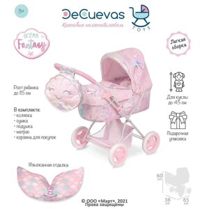 Коляска для ляльок DeCuevas Toys 85041 Фантазія океану, 65 см ручка