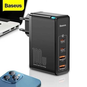 Блок живлення Baseus Gan2 Pro 100W зарядний пристрій USB Type-c QC PD