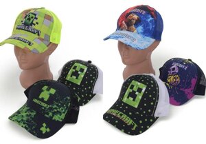 Дитяча кепка c сіткою Minecraft, Fortnite, Roblox, Наруто