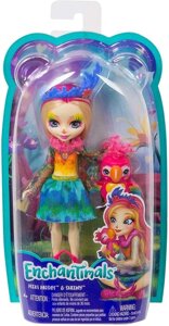 Лялька Enchantimals Пікі Какаду Peeki Parrot Doll &amp, Sheeny