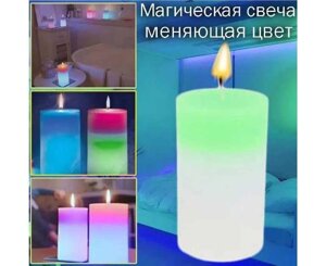 Воскова свічка хамелеон, яка змінює колір Candled Magic