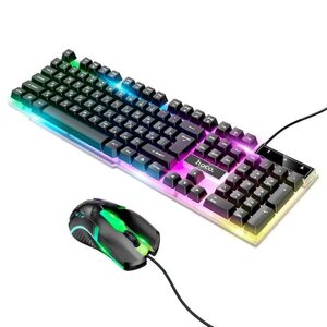 Ігрова клавіатура + миша з RGB підсвічуванням HOCO GM11 (ВОЛОГОЗАХИСТ)