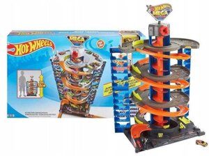 Мегараж трек Hot Wheels для машинок хот вилс гараж GTT95