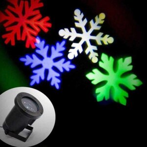 Зірковий душовий проектор кольорові сніжинки