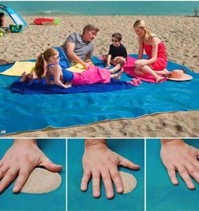 Пляжний килимок покривало-підстилка антипісок Sand Free Mat 2 м на 1.5 м