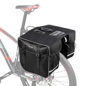 Велосипедна сумка West Biking Black на багажник 30L