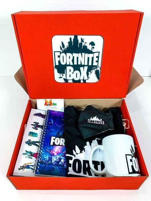 Подарунковий набір Fortnite Box Фортнайт Бокс Maxi Box Футболка Чашка від компанії Компас - фото 1