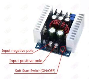 Знижувальний перетворювач 300 Вт 20А. модуль струму DC. Драйвер.