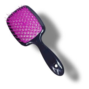 Гребінець для волосся Super Hair Brush чорна фуксія