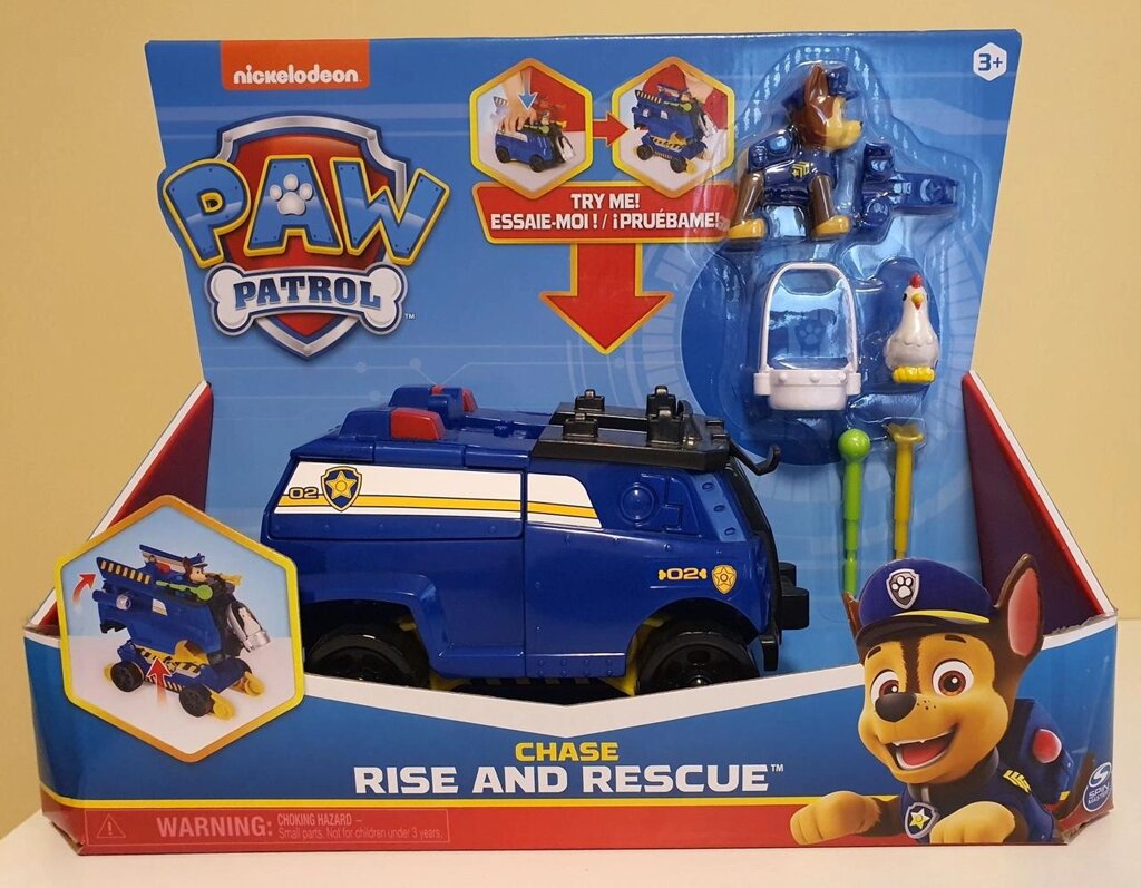 Щенячий патруль  ігровий набір (Paw Patrol) Rise N Rescue Chase від компанії Компас - фото 1