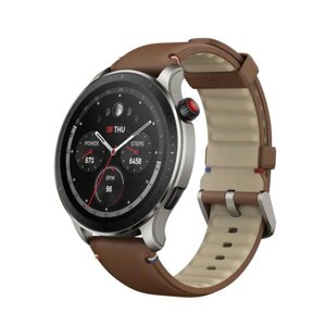 Смарт годинник Amazfit GTR 4 A2166 Brown Leather