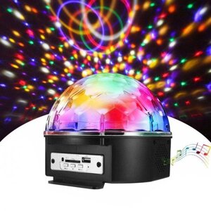 Світлодіодний диско-шар Disco Ball з динаміком пультом і флешкою