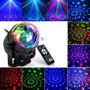 Світлодіодний диско-шар Led Party Light кольорузика DMX-512 з пультом