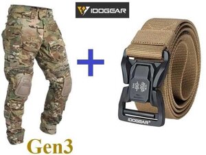 Тактичні штани IDOGEAR Gen3 + ремінь IDOGEAR — Оригінал!