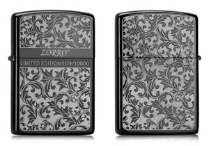 Запальничка бензинова Zorro Limited Edition Lace Black