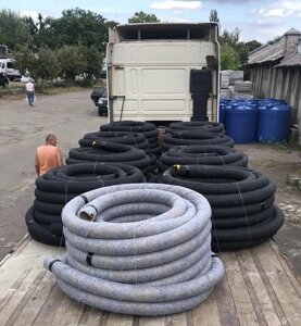 Дренажна труба у фільтрі (геотекстиль) Ø160 мм