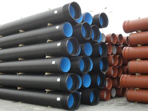 Труба гофрована каналізація Plastimex 250x6000 гофрована каналізаційна