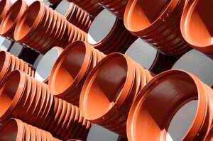 Труба гофрована каналізація Plastimex 160x3000 гофрована каналізаційна