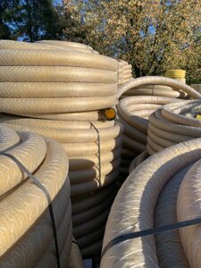 Дренажна труба в геотекстилі ПП (Польща) Ø 200 (Pipelife) 25м