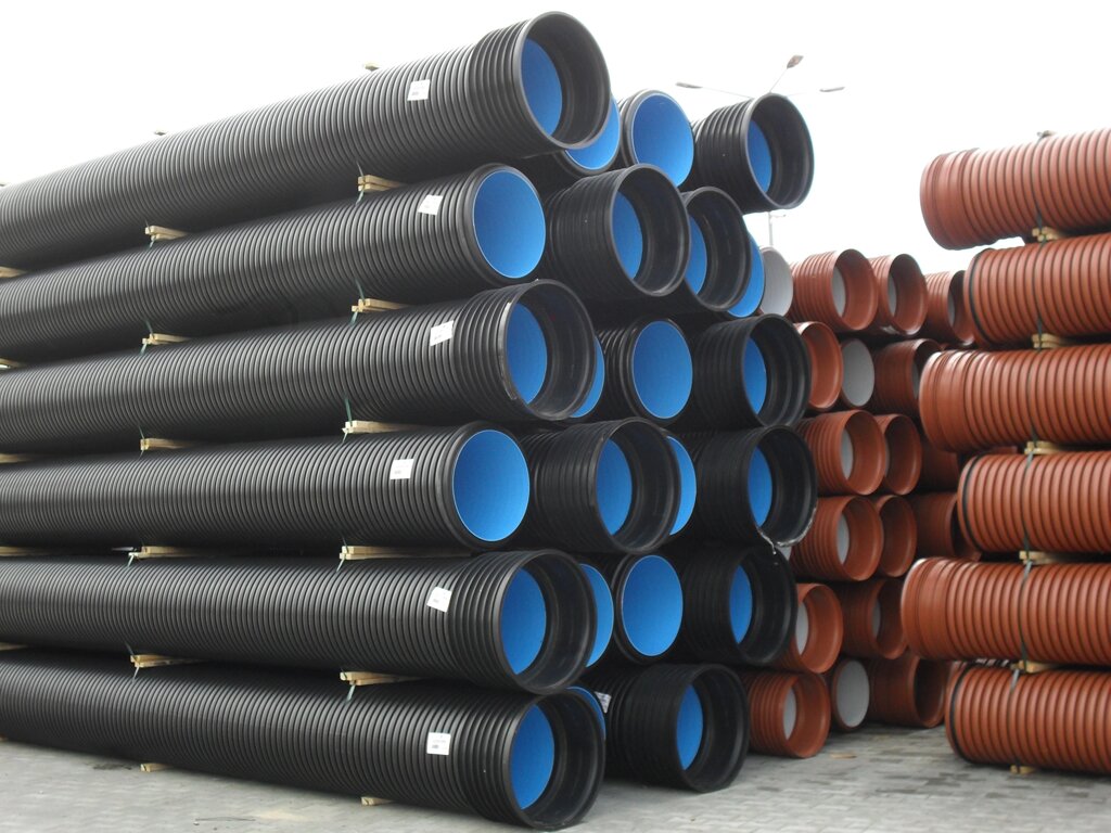 Труба гофрована каналізація Plastimex 250x6000 гофрована каналізаційна від компанії ТОВ БАЛТИКА ПЛЮС - фото 1