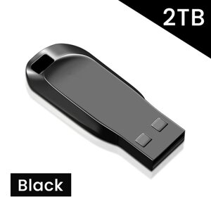 Флешка металева 2 Тб 2.0 Black