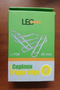 Скріпки 50 мм LEO 50 шт/упак