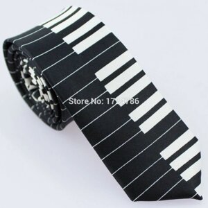 Краватка музичний (клавіатура чорна)