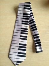 Краватка музичний (клавіатура біла) від компанії Нотний магазин "Клавир" - фото 1