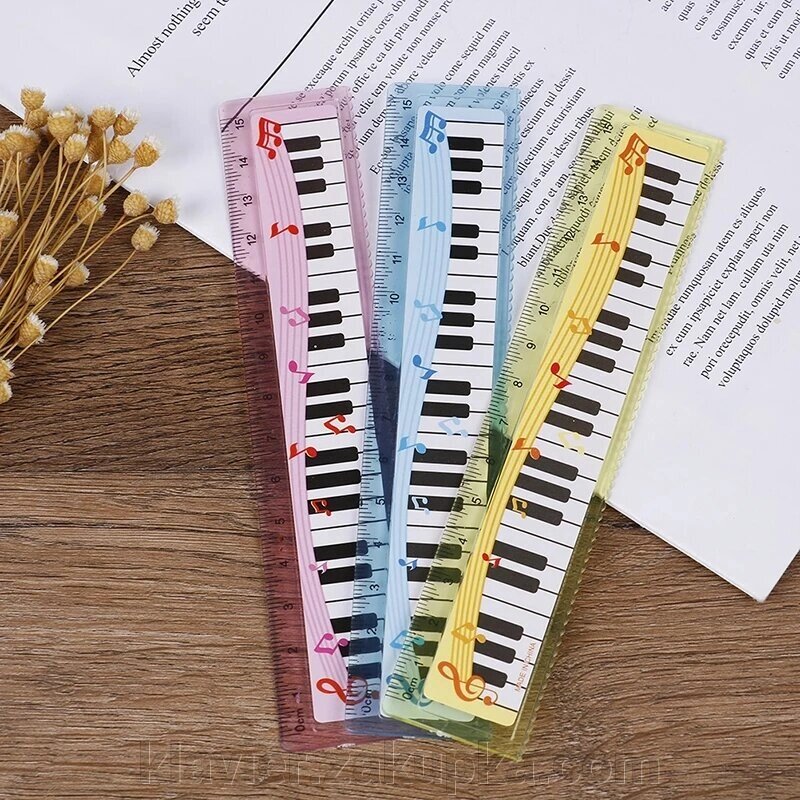 Лінійка-клавіатура кольорова від компанії Нотний магазин "Клавир" - фото 1