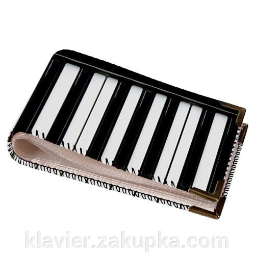 Візитниця для пластикових карт Клавіші піаніно, музика від компанії Нотний магазин "Клавир" - фото 1