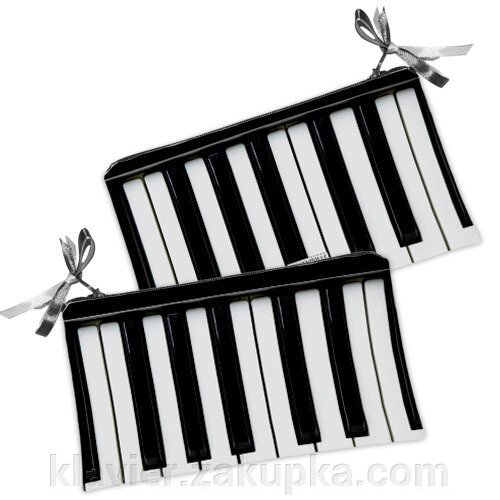 Жіноча косметичка Клавіші піаніно, музика від компанії Нотний магазин "Клавир" - фото 1