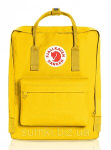 Рюкзак Kanken Fjallraven 16л classic сумка портфель якісний оригінал 2020 канкен з лисицею Жовтого кольору