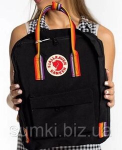 Рюкзаки kanken fjallraven оригінал сумка канкен Веселка портфель ранець Rainbow з райдужними ручками