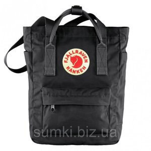 Сумка - рюкзак 2021 fjallraven kanken totepack Канків портфель чорний з лисицею через плече