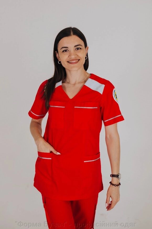 Блузка EMД літня жіноча Форма Бучач від компанії "Форма Бучач" - професійний одяг для Екстренної Медицини - фото 1