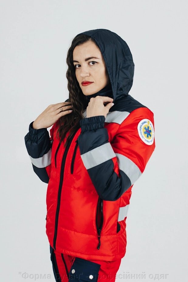 Куртка болонієва Парамедик жіноча від компанії "Форма Бучач" - професійний одяг для Екстренної Медицини - фото 1