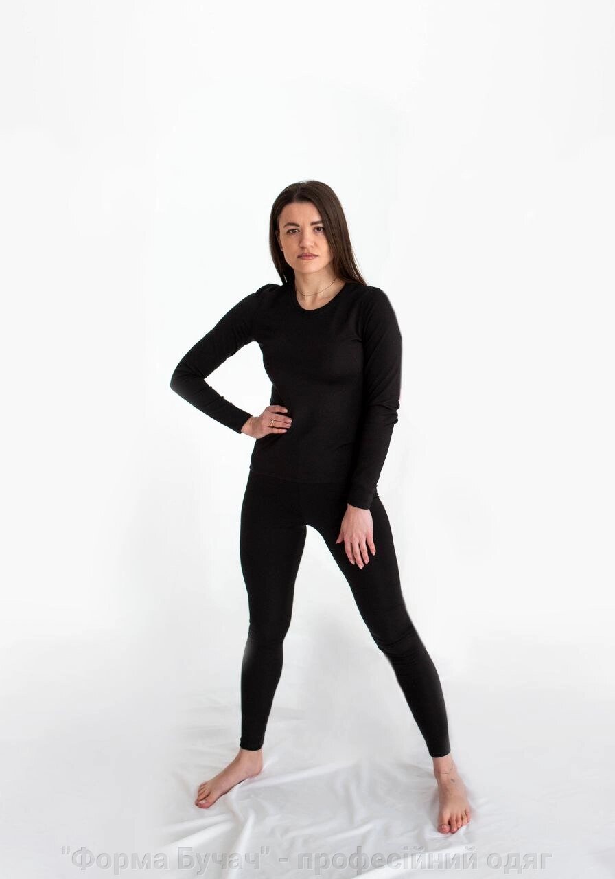 Термобілизна жіноча (термофутболка з довгим рукавом і термолегінси) від компанії "Форма Бучач" - професійний одяг для Екстренної Медицини - фото 1