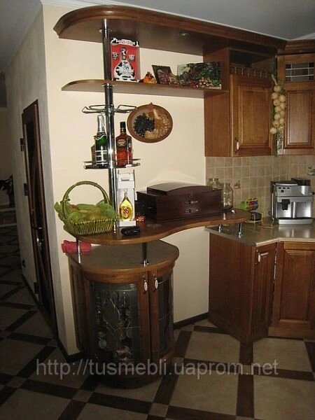 Кутова кухня з натурального дерева на замовлення 500х230 см - роздріб