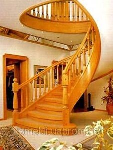 Елітні деревяні гвинтові сходи