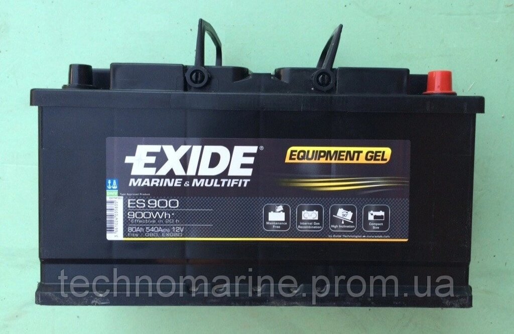 Акумулятор Excide ES900 GEL 80Аг від компанії «Водна Тема» Інтернет-магазин - фото 1