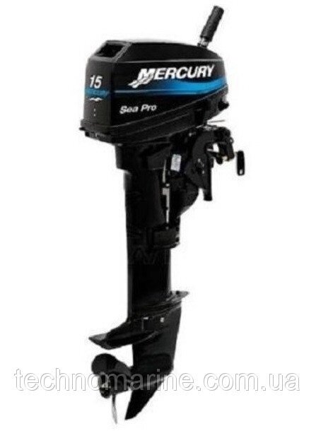 Човновий мотор Mercury 15 M SeaPro від компанії «Водна Тема» Інтернет-магазин - фото 1