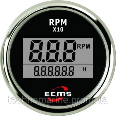 Цифровий тахометр з лічильником мотогодин ECMS чорний від компанії «Водна Тема» Інтернет-магазин - фото 1
