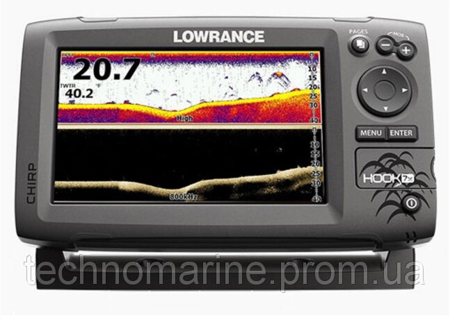 Ехолот Lowrance HOOK 2-7x GPS splitshot від компанії «Водна Тема» Інтернет-магазин - фото 1