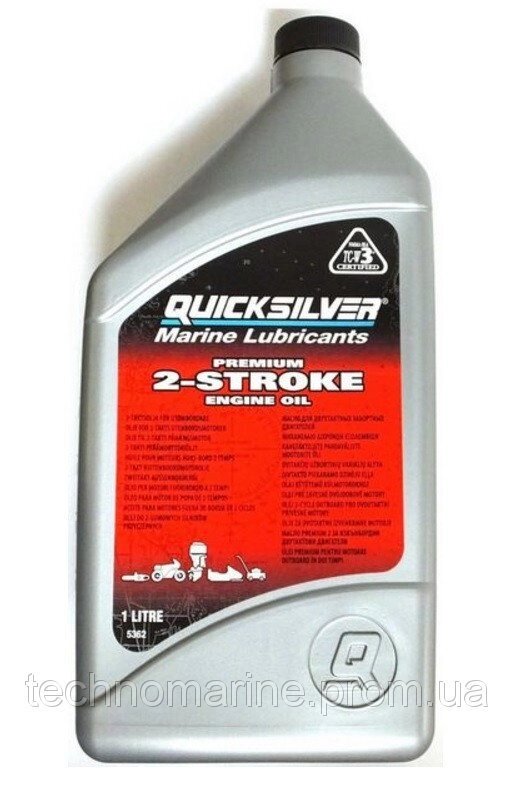 Моторне масло QuickSilver 2T TCW3 Premium від компанії «Водна Тема» Інтернет-магазин - фото 1