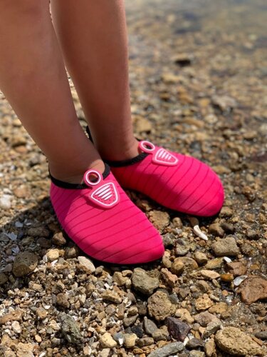 Неопреновая взуття аквашузи Skin Shoes рожеві 24-36