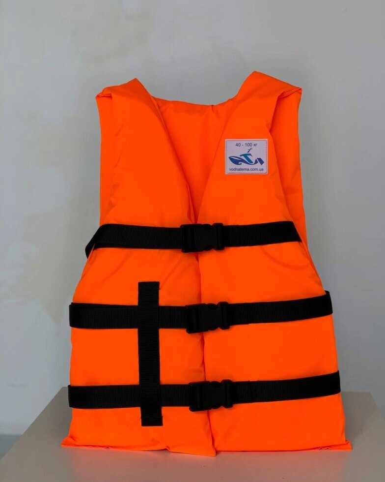Рятувальний страхувальний жилет універсальний помаранчевий від компанії «Водна Тема» Інтернет-магазин - фото 1